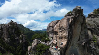 【小川山】雨上がりだョ!屋根岩5峰、全員集合